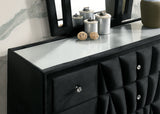 Carissa Black Dresser from Furniture of America - Luna Furniture