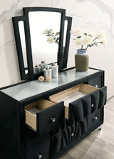 Carissa Black Dresser from Furniture of America - Luna Furniture