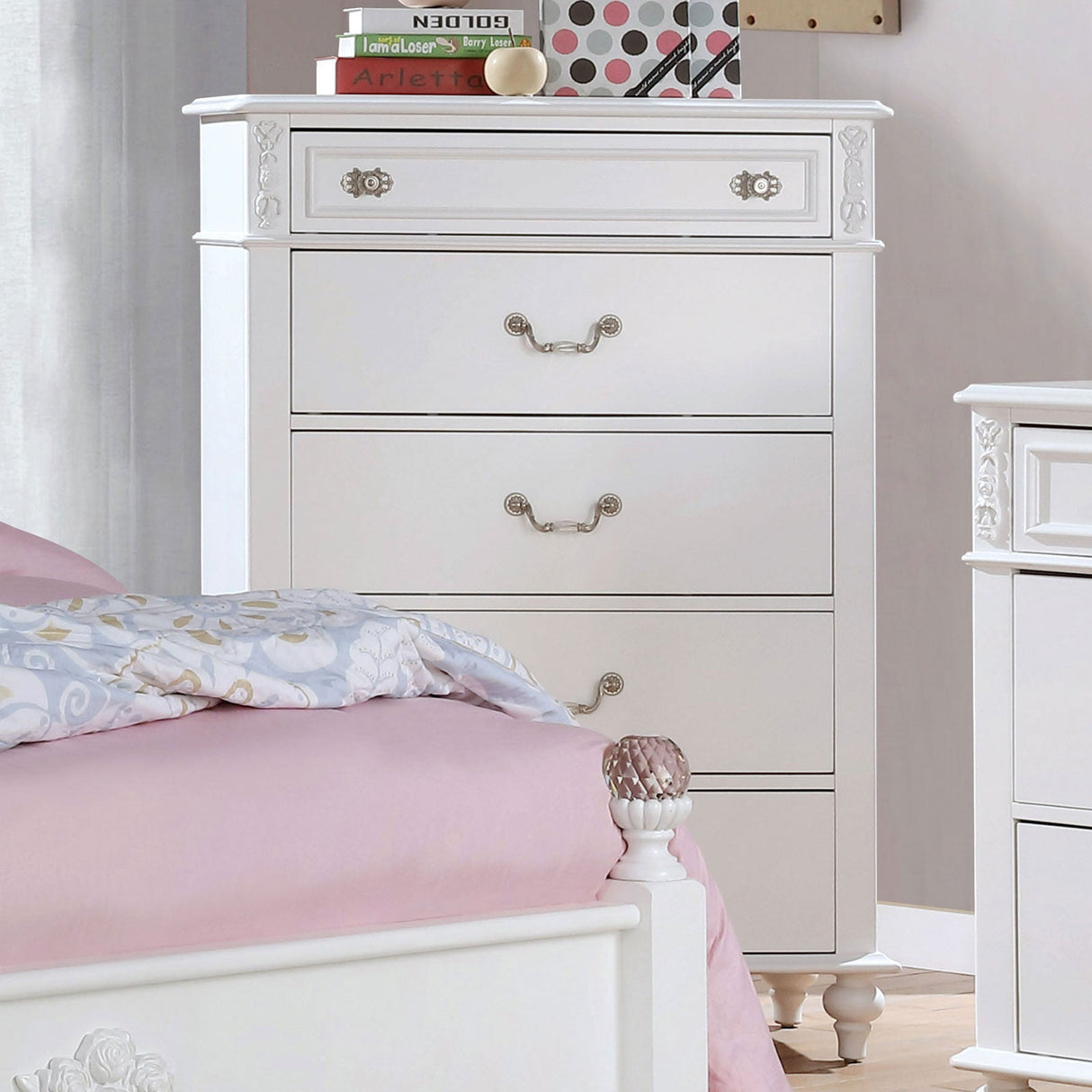 Belva White Chest from Furniture of America - Luna Furniture