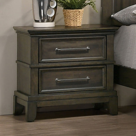 Houston Gray Night Stand from Furniture of America - Luna Furniture