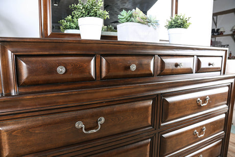 Brandt Brown Cherry Dresser from Furniture of America - Luna Furniture