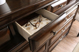 Brandt Brown Cherry Dresser from Furniture of America - Luna Furniture