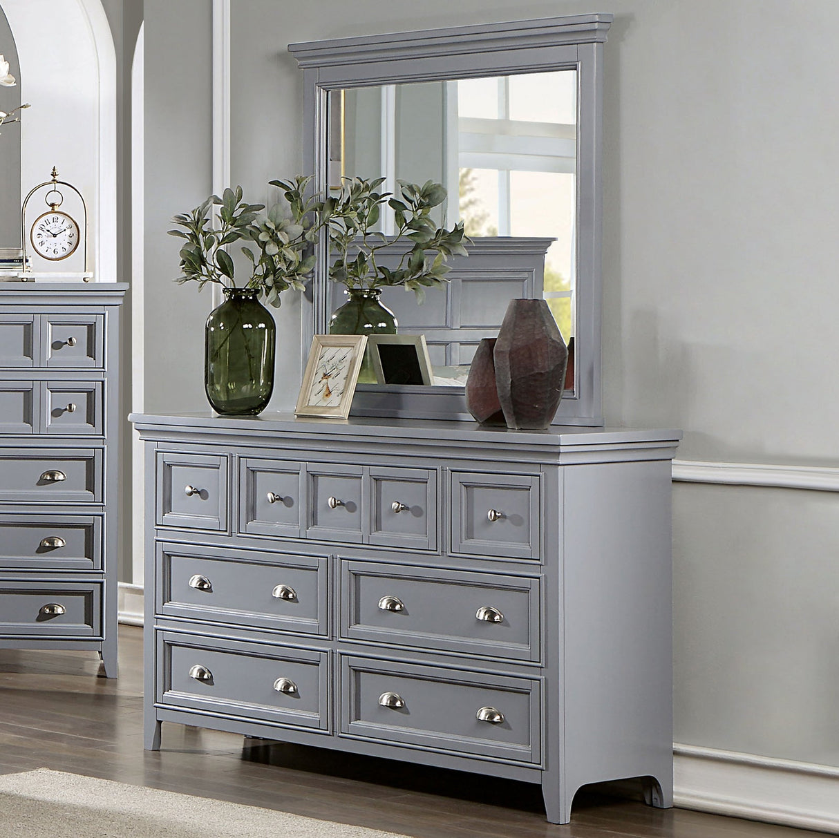 Castlile Gray Dresser from Furniture of America - Luna Furniture