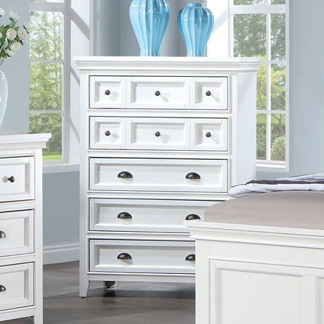 Castile White Chest from Furniture of America - Luna Furniture