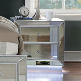 Belladonna Silver Night Stand from Furniture of America - Luna Furniture