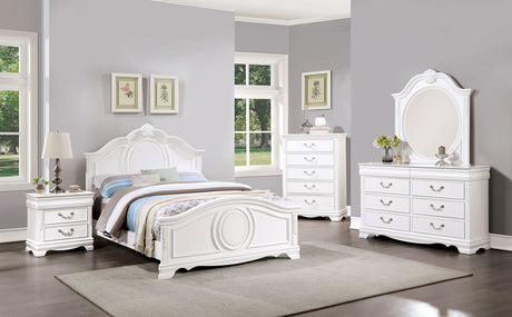 Alecia White Full Bed from Furniture of America - Luna Furniture