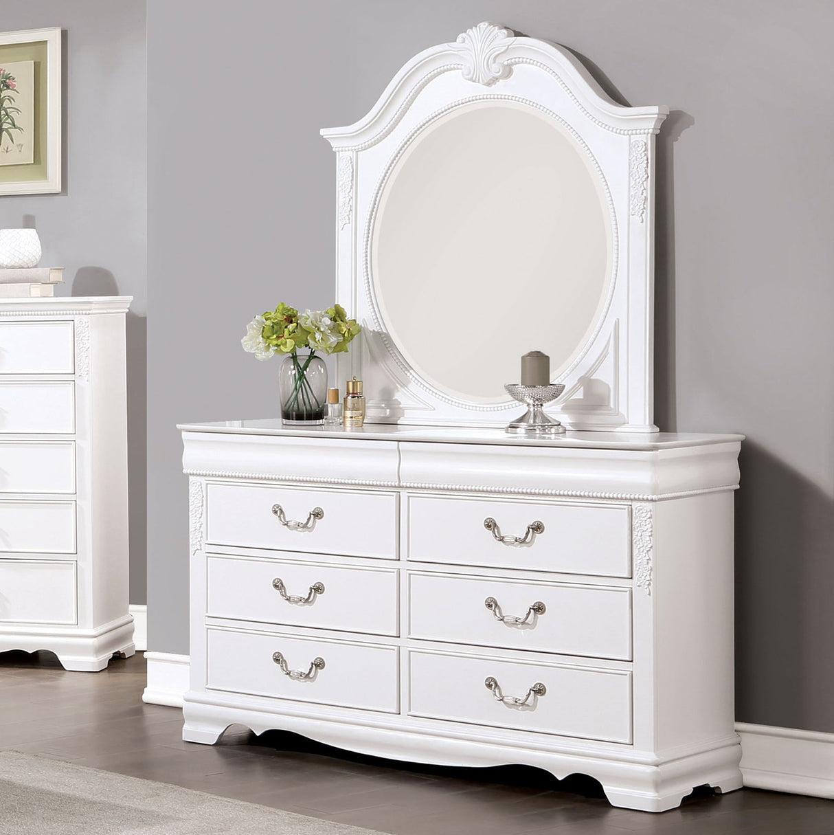 Alecia White Dresser from Furniture of America - Luna Furniture