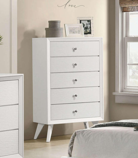 Dortmund White Chest from Furniture of America - Luna Furniture