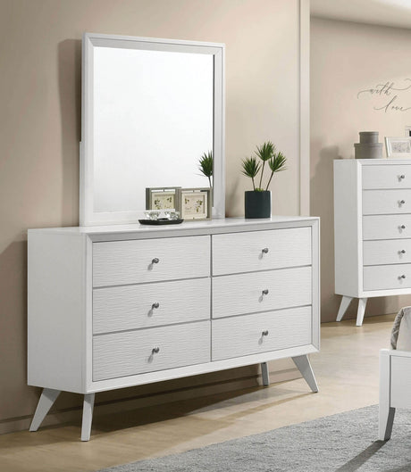 Dortmund White Dresser from Furniture of America - Luna Furniture