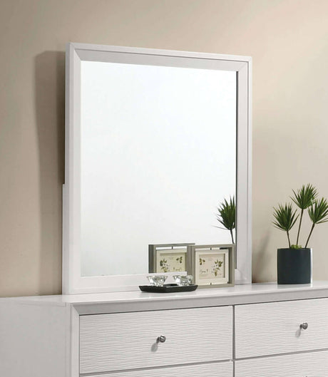 Dortmund White Mirror from Furniture of America - Luna Furniture