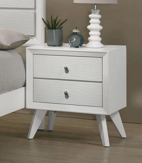 Dortmund White Night Stand from Furniture of America - Luna Furniture