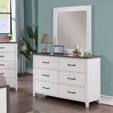 Priam White/Gray Dresser from Furniture of America - Luna Furniture