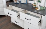 Priam White/Gray Dresser from Furniture of America - Luna Furniture