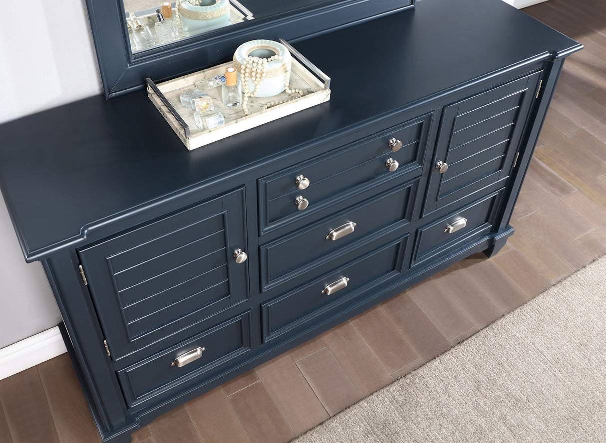 Manzanillo Slate Blue Dresser from Furniture of America - Luna Furniture