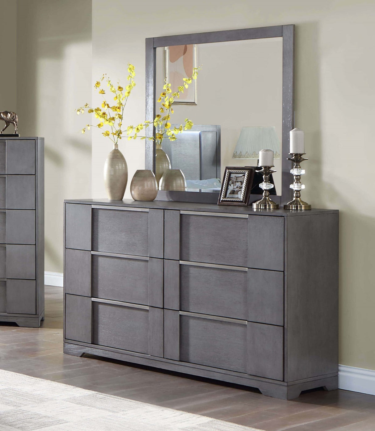 Regulus Gray Dresser from Furniture of America - Luna Furniture