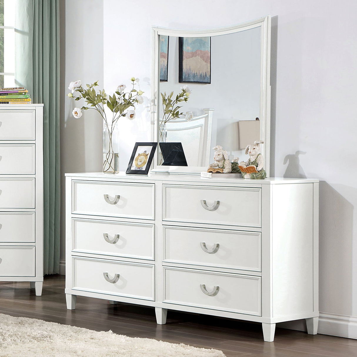 Lycoris White Dresser from Furniture of America - Luna Furniture