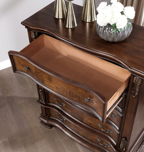 Esparanza Brown Cherry Chest from Furniture of America - Luna Furniture