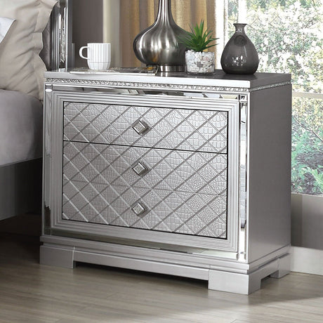 Belleterre Silver Night Stand from Furniture of America - Luna Furniture