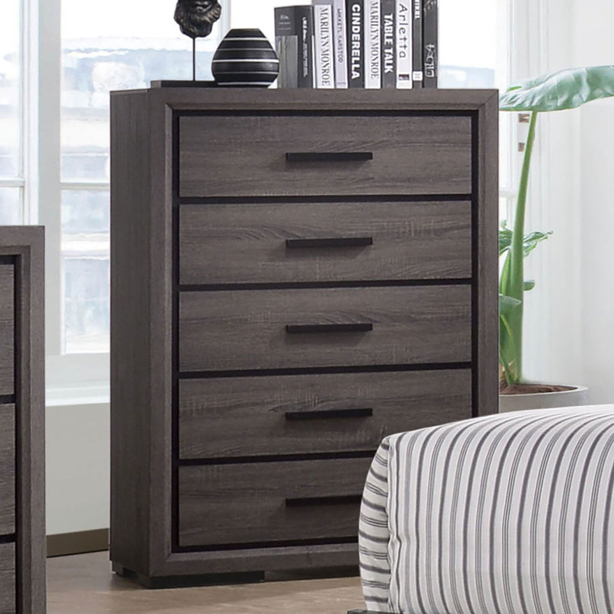 Conwy Gray Chest from Furniture of America - Luna Furniture