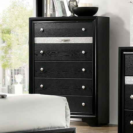 Chrissy Black Chest from Furniture of America - Luna Furniture