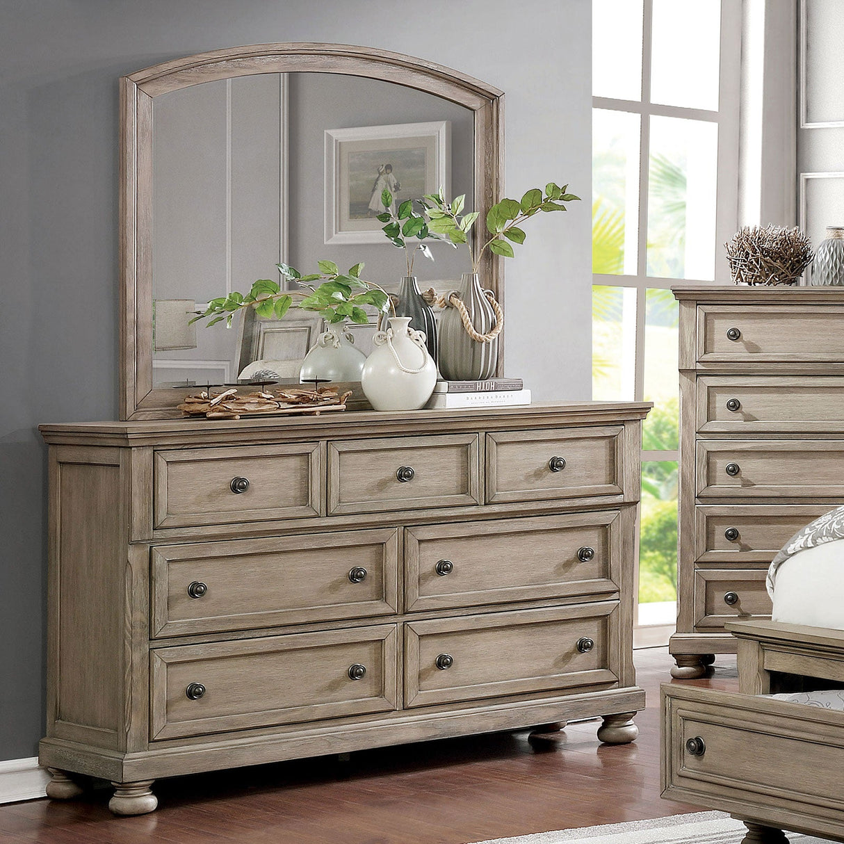 Wells Gray Dresser from Furniture of America - Luna Furniture