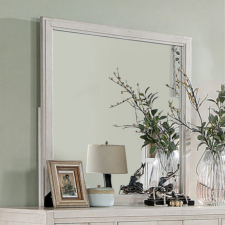 Berenice White Mirror from Furniture of America - Luna Furniture