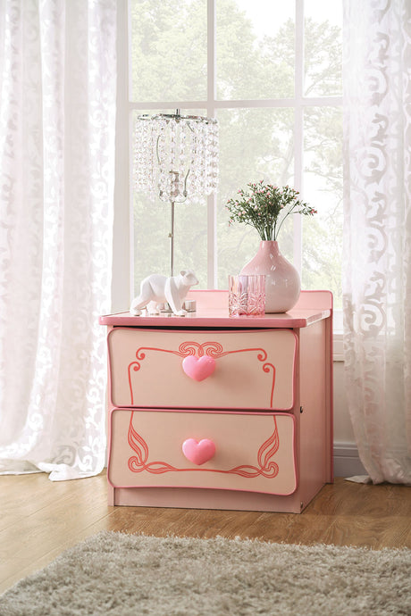 Rheanna Pink Night Stand from Furniture of America - Luna Furniture