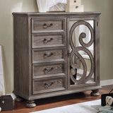 Lysandra Rustic Natural Armoire from Furniture of America - Luna Furniture