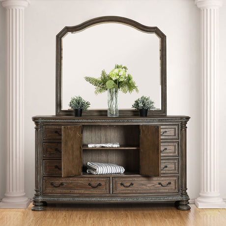 Persephone Rustic Natural Dresser from Furniture of America - Luna Furniture