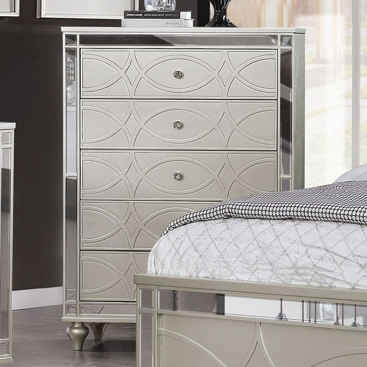 Manar Silver Chest from Furniture of America - Luna Furniture