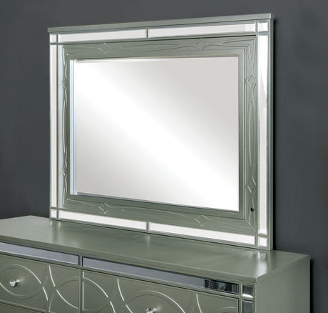 Manar Silver Mirror from Furniture of America - Luna Furniture