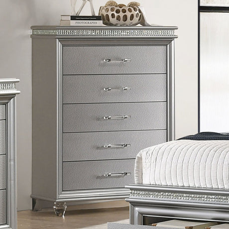 Maddie Silver Chest from Furniture of America - Luna Furniture