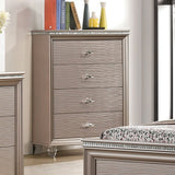 Allie Rose Gold Chest from Furniture of America - Luna Furniture