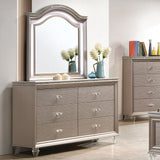 Allie Rose Gold Dresser from Furniture of America - Luna Furniture