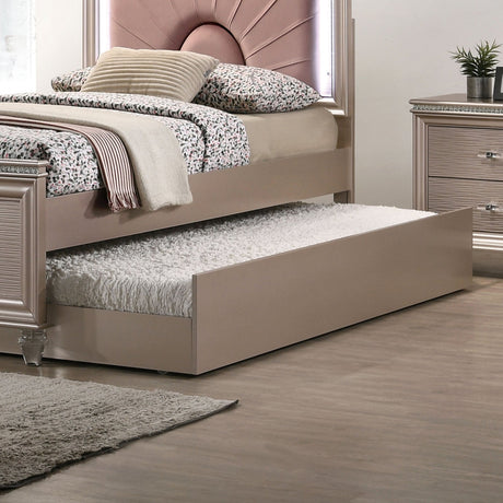 Allie Rose Gold Trundle from Furniture of America - Luna Furniture