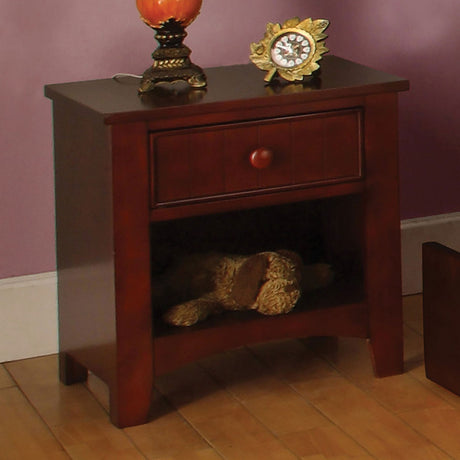 Omnus Cherry Night Stand from Furniture of America - Luna Furniture