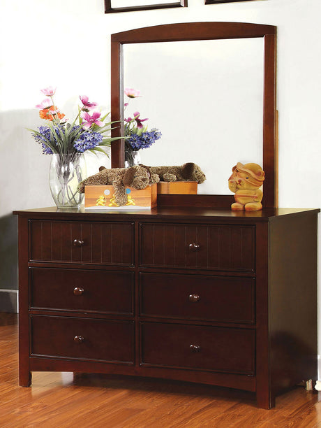 Omnus Dark Walnut Desk from Furniture of America - Luna Furniture