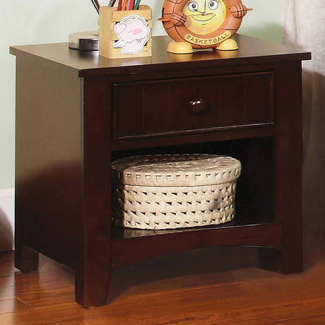 Omnus Dark Walnut Night Stand from Furniture of America - Luna Furniture