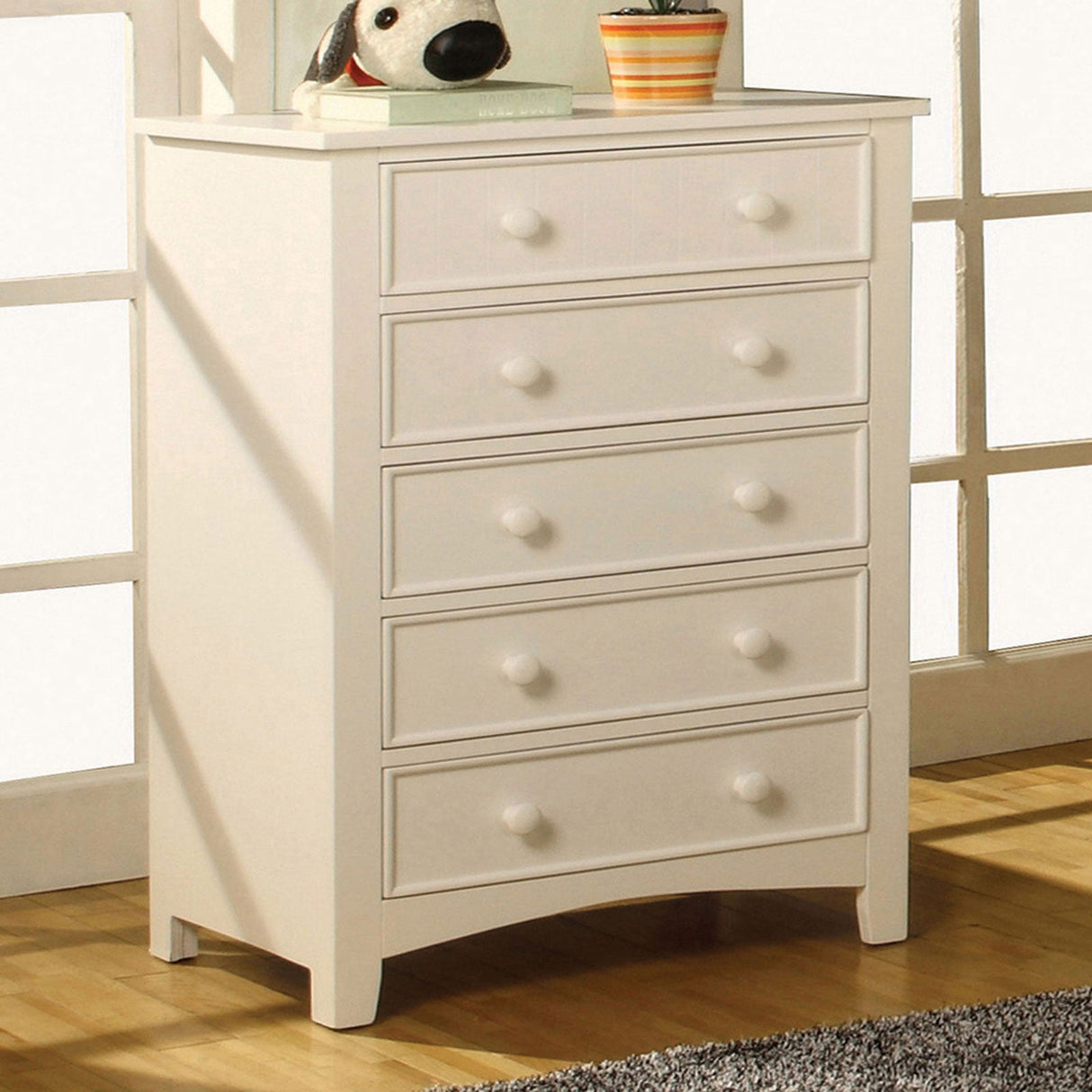 Omnus White Chest from Furniture of America - Luna Furniture