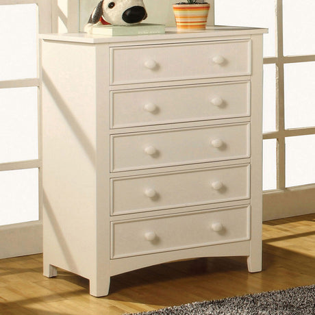 Omnus White Chest from Furniture of America - Luna Furniture