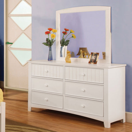 Omnus White Dresser from Furniture of America - Luna Furniture