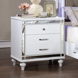 Brachium White Night Stand from Furniture of America - Luna Furniture