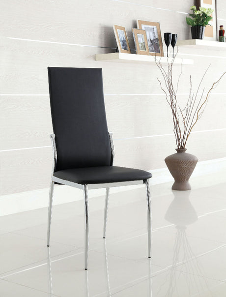 Kalawao Black Side Chair from Furniture of America - Luna Furniture