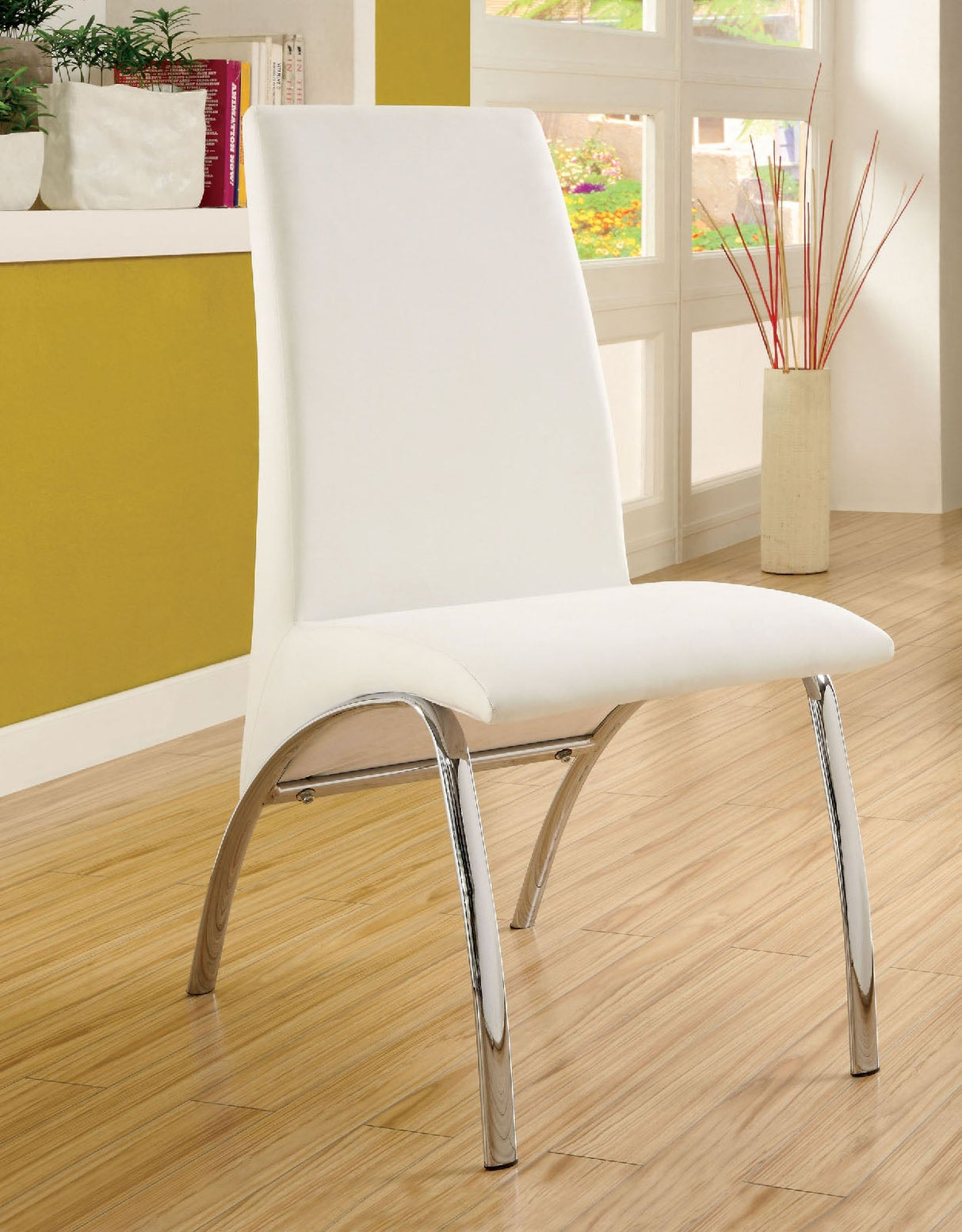 Wailoa White Side Chair from Furniture of America - Luna Furniture