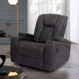 Amirah Dark Gray Glider Recliner from Furniture of America - Luna Furniture