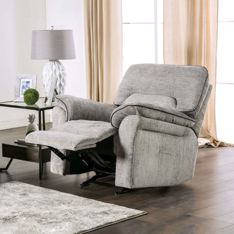 Josias Light Gray Chair from Furniture of America - Luna Furniture