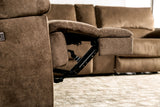 Cerelia Brown Power Sectional from Furniture of America - Luna Furniture