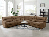 Apostolos Brown Power Sectional from Furniture of America - Luna Furniture