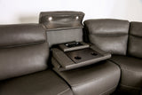 Edmondus Dark Gray Power Sectional from Furniture of America - Luna Furniture