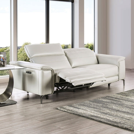 Ascona Light Taupe Power Sofa from Furniture of America - Luna Furniture